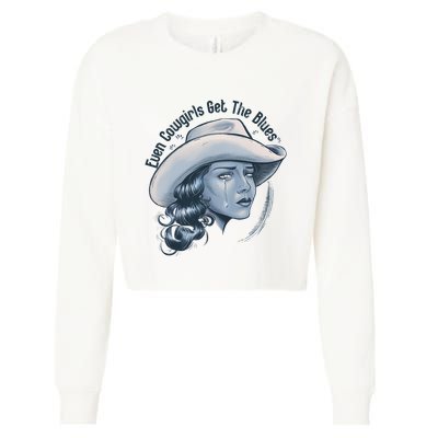 Even Cowgirls Get The Blues Cropped Pullover Crew