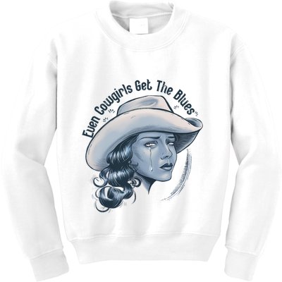 Even Cowgirls Get The Blues Kids Sweatshirt