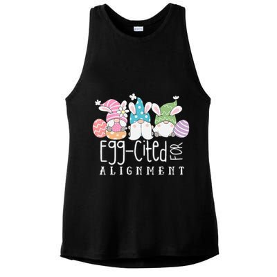 Easter Cute Gnomes Chiropractor Egg-cited For Alignment Ladies PosiCharge Tri-Blend Wicking Tank