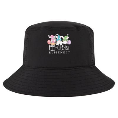 Easter Cute Gnomes Chiropractor Egg-cited For Alignment Cool Comfort Performance Bucket Hat