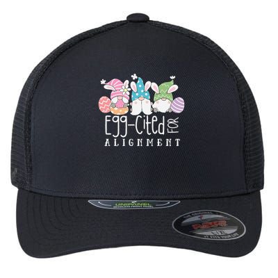 Easter Cute Gnomes Chiropractor Egg-cited For Alignment Flexfit Unipanel Trucker Cap