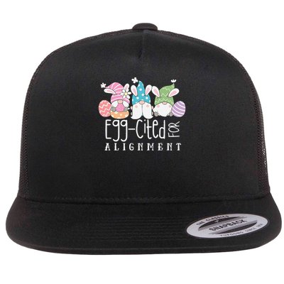 Easter Cute Gnomes Chiropractor Egg-cited For Alignment Flatbill Hat