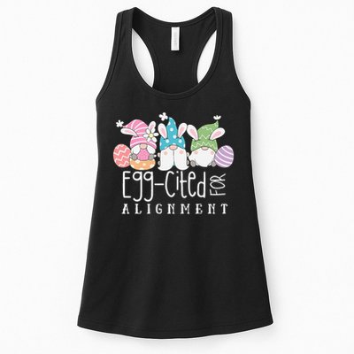 Easter Cute Gnomes Chiropractor Egg-cited For Alignment Womens Tank Top