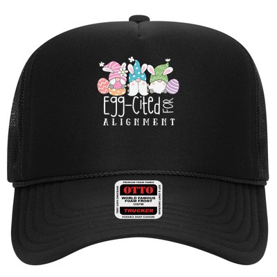 Easter Cute Gnomes Chiropractor Egg-cited For Alignment Trucker Hat