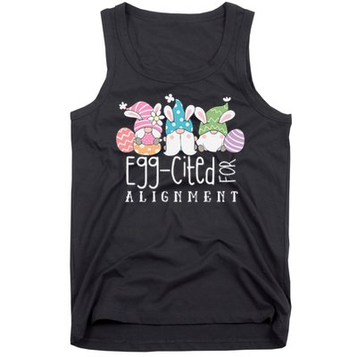 Easter Cute Gnomes Chiropractor Egg-cited For Alignment Tank Top