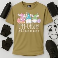 Easter Cute Gnomes Chiropractor Egg-cited For Alignment Performance Shirt