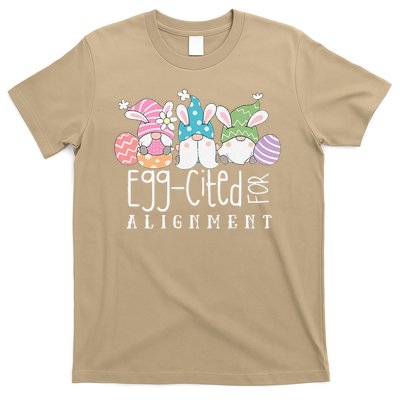 Easter Cute Gnomes Chiropractor Egg-cited For Alignment T-Shirt