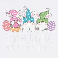Easter Cute Gnomes Chiropractor Egg-cited For Alignment Garment-Dyed Sweatshirt