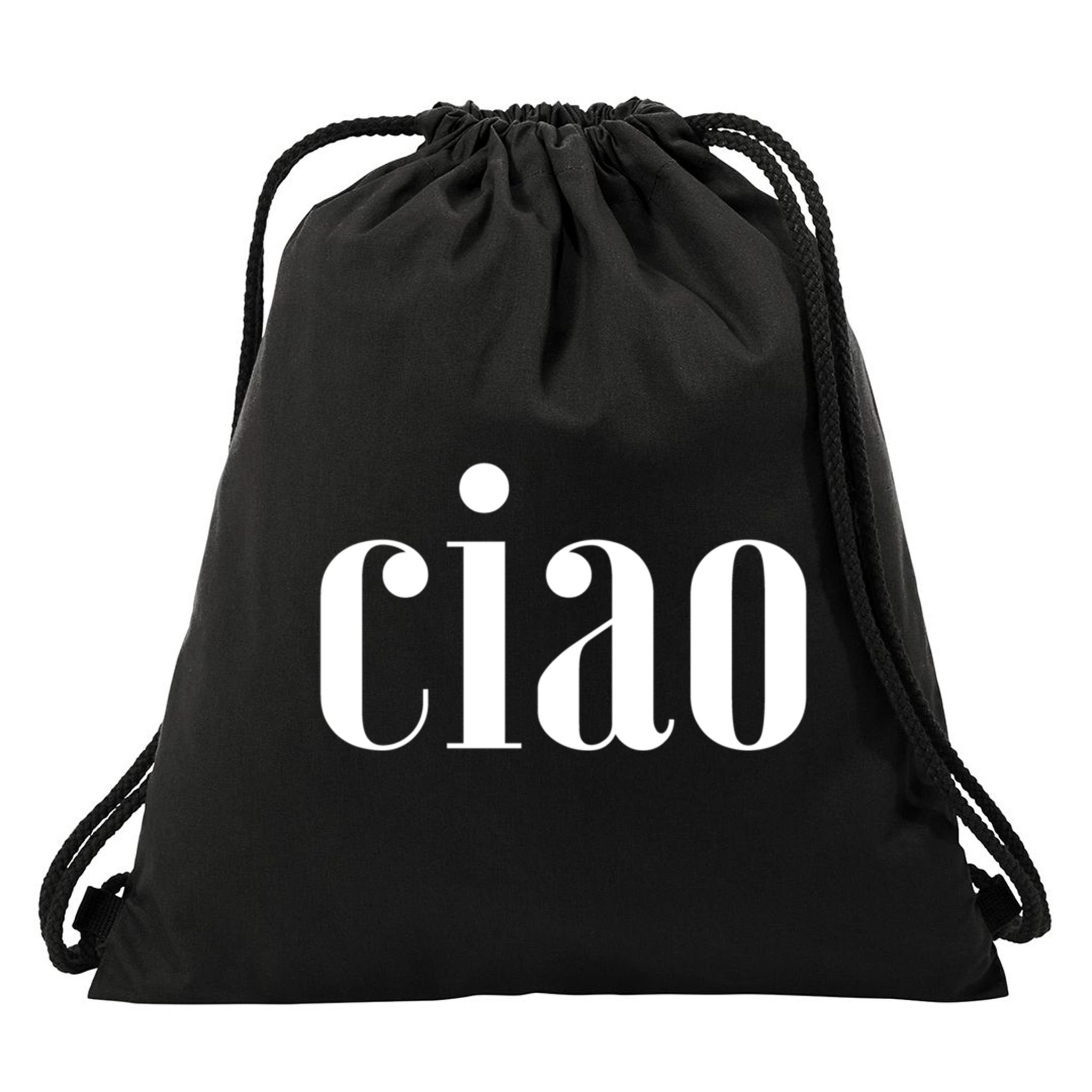 Elegant Ciao Gift Drawstring Bag