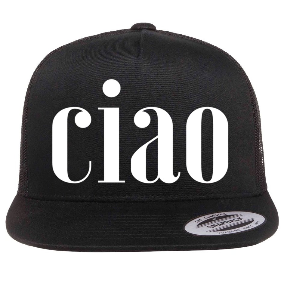 Elegant Ciao Gift Flat Bill Trucker Hat