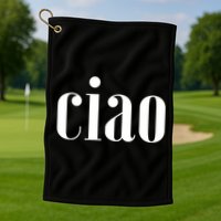 Elegant Ciao Gift Golf Towel