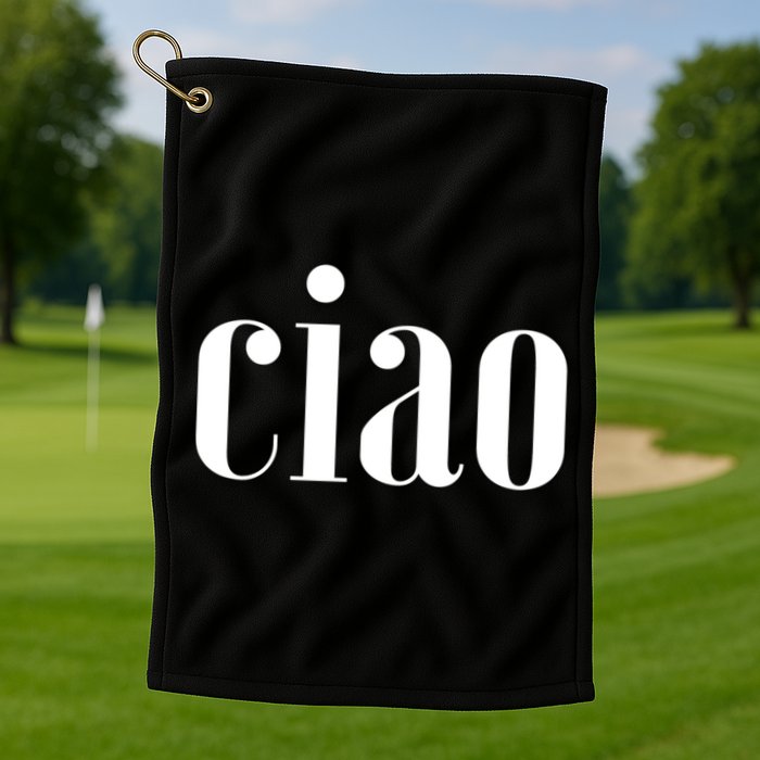 Elegant Ciao Gift Golf Towel