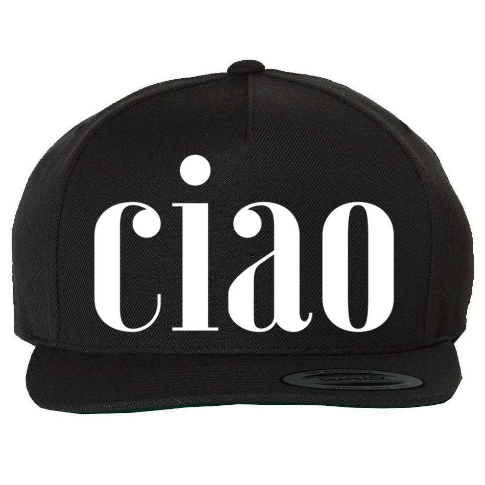 Elegant Ciao Gift Wool Snapback Cap