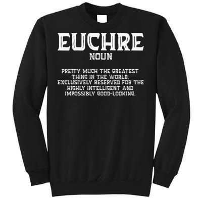 Euchre Card Game Player Euchre Gamers Funny Partner Sweatshirt