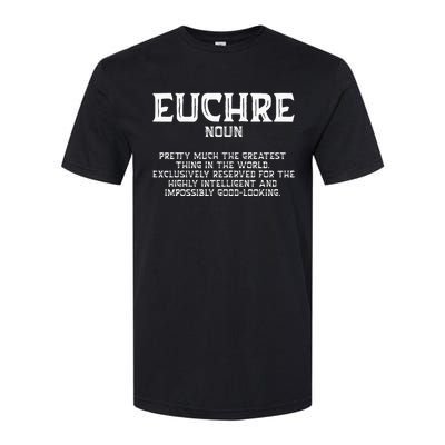 Euchre Card Game Player Euchre Gamers Funny Partner Softstyle CVC T-Shirt