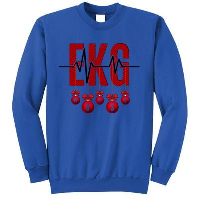 Ekg Christmas Heartbeat Nurse Heart Funny Cardiology Cute Gift Sweatshirt