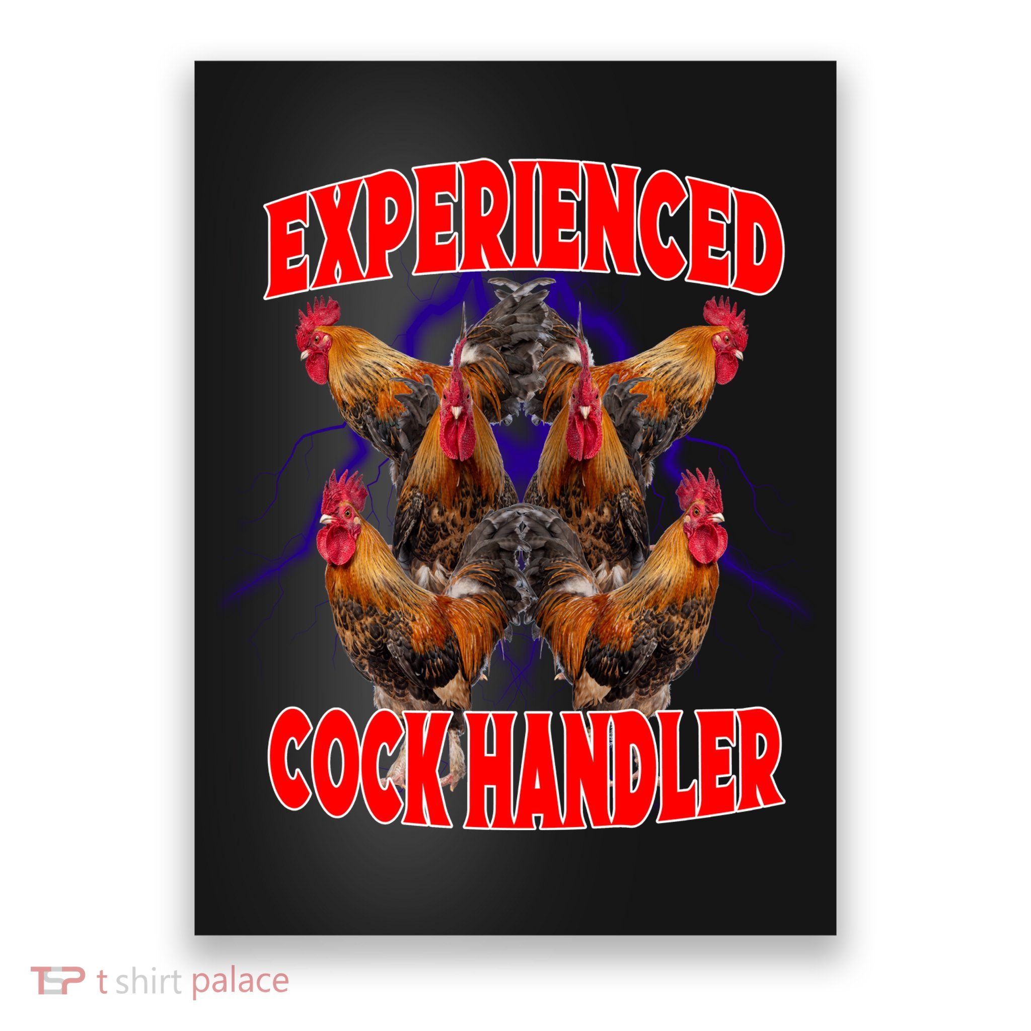 Experienced Cock Handler Fighter Funny Poster