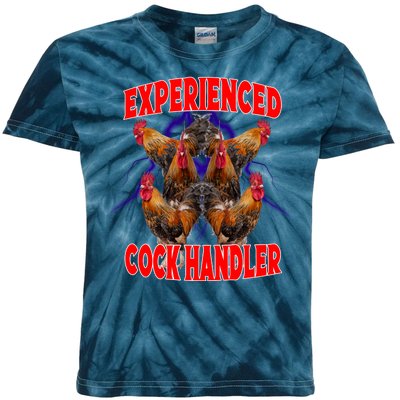 Experienced Cock Handler Fighter Funny Kids Tie-Dye T-Shirt