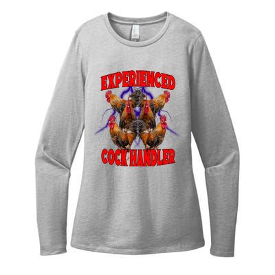 Experienced Cock Handler Fighter Funny Womens CVC Long Sleeve Shirt