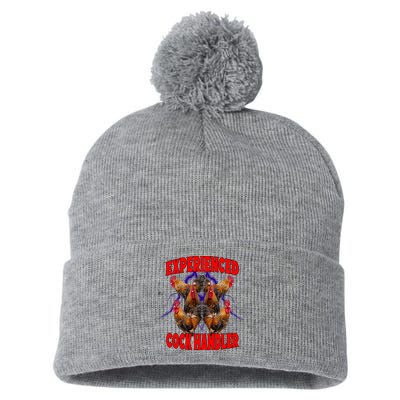 Experienced Cock Handler Fighter Funny Pom Pom 12in Knit Beanie