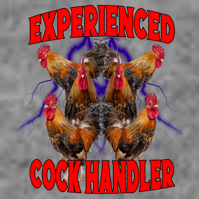 Experienced Cock Handler Fighter Funny Cropped Pullover Crew