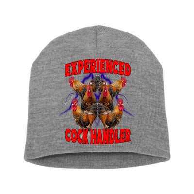 Experienced Cock Handler Fighter Funny Short Acrylic Beanie