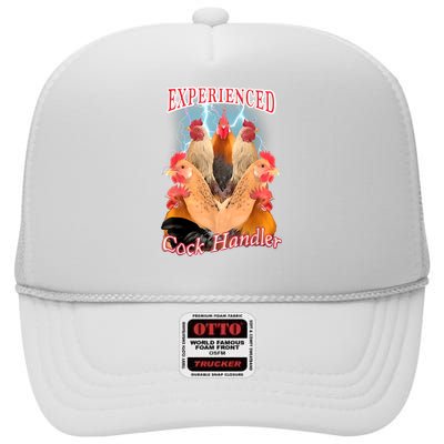 Experienced Cock Handler High Crown Mesh Back Trucker Hat