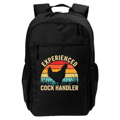Experienced Cock Handler Funny Chicken Farmer Pun Backpack