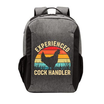 Experienced Cock Handler Funny Chicken Farmer Pun Vector Backpack