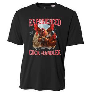 Experienced Cock Handler Funny Oddly Specific Dank Meme Cooling Performance Crew T-Shirt