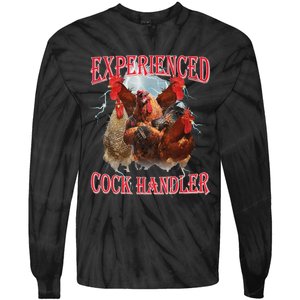 Experienced Cock Handler Funny Oddly Specific Dank Meme Tie-Dye Long Sleeve Shirt