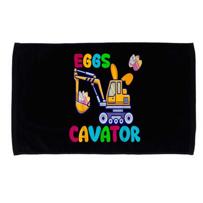 Eggs Cavator Happy Easter Funny Excavator Hunting Egg Microfiber Hand Towel