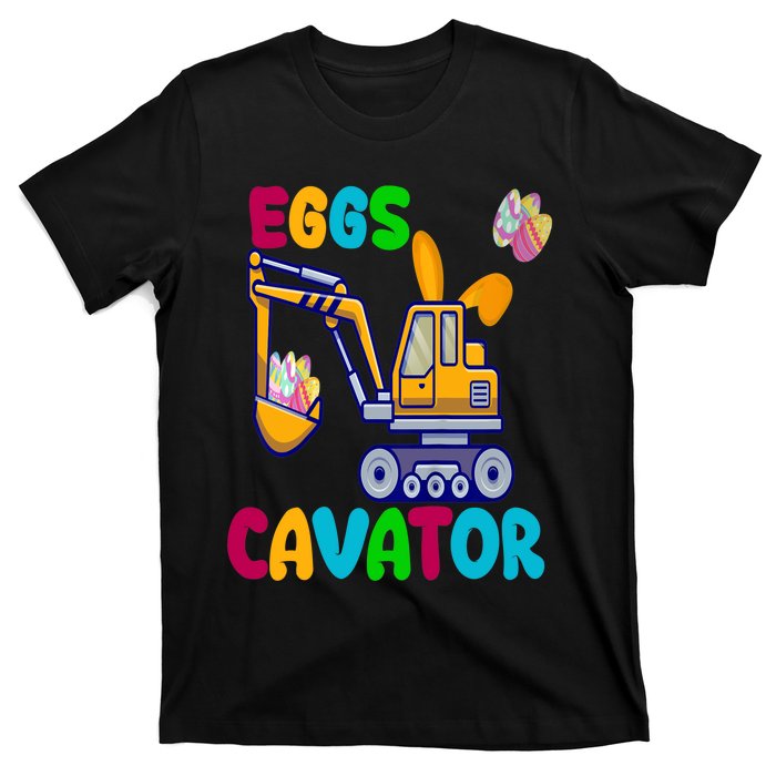 Eggs Cavator Happy Easter Funny Excavator Hunting Egg T-Shirt