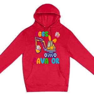 Eggs Cavator Happy Easter Funny Excavator Hunting Egg Premium Pullover Hoodie