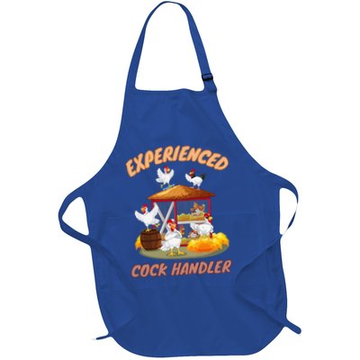 Experienced Cock Handler Funny Chicken Full-Length Apron With Pockets