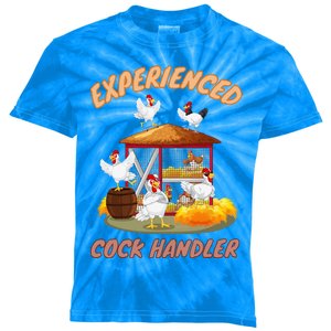 Experienced Cock Handler Funny Chicken Kids Tie-Dye T-Shirt