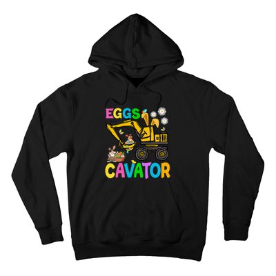 Eggs Cavator Happy Easter Excavator Hunting Egg Funny Hoodie