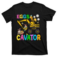 Eggs Cavator Happy Easter Excavator Hunting Egg Funny T-Shirt