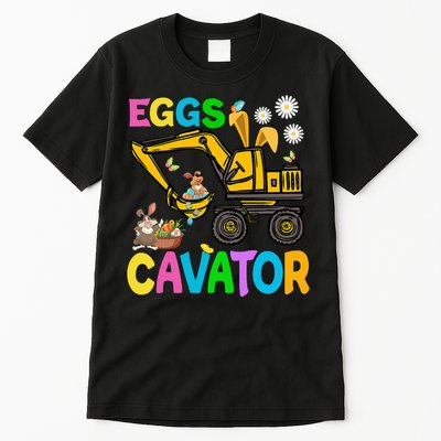 Eggs Cavator Happy Easter Excavator Hunting Egg Funny Tall T-Shirt