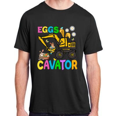 Eggs Cavator Happy Easter Excavator Hunting Egg Funny Adult ChromaSoft Performance T-Shirt