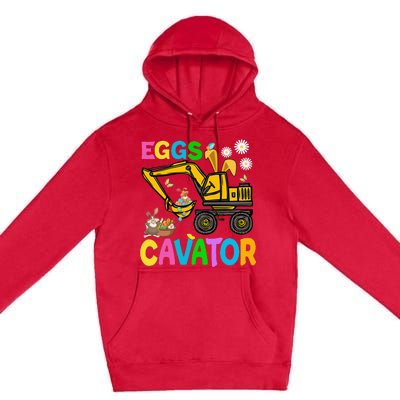 Eggs Cavator Happy Easter Excavator Hunting Egg Funny Premium Pullover Hoodie