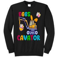 Eggs Cavator Happy Easter Funny Excavator Hunting Egg Sweatshirt