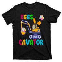 Eggs Cavator Happy Easter Funny Excavator Hunting Egg T-Shirt