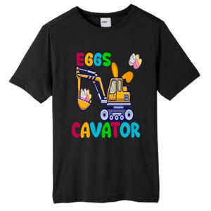 Eggs Cavator Happy Easter Funny Excavator Hunting Egg Tall Fusion ChromaSoft Performance T-Shirt