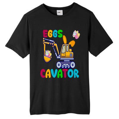 Eggs Cavator Happy Easter Funny Excavator Hunting Egg Tall Fusion ChromaSoft Performance T-Shirt