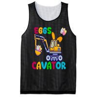 Eggs Cavator Happy Easter Funny Excavator Hunting Egg Mesh Reversible Basketball Jersey Tank