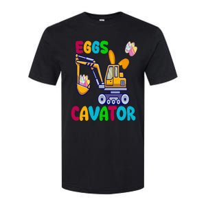 Eggs Cavator Happy Easter Funny Excavator Hunting Egg Softstyle CVC T-Shirt