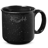 E36 Car Heartbeat Line For Auto Enthusiasts 15oz Campfire Ceramic Mug