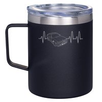 E36 Car Heartbeat Line For Auto Enthusiasts 12oz Stainless Steel Coffee Mug