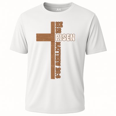 Easter Cross He Is Risen Jesus Christian Performance Shirt